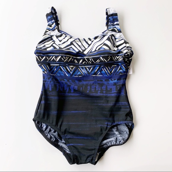 St Johns Bay Secretly Slender One Piece Swimsuit